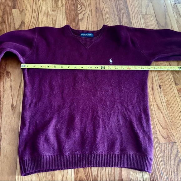 Polo Golf by Ralph Lauren Burgundy Crew Neck Sweater - Picture 5 of 7
